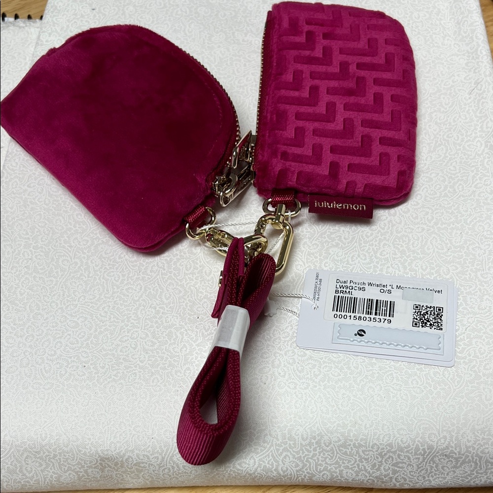 lululemon athletica Dual Pouch Wristlet in Berry Rumble